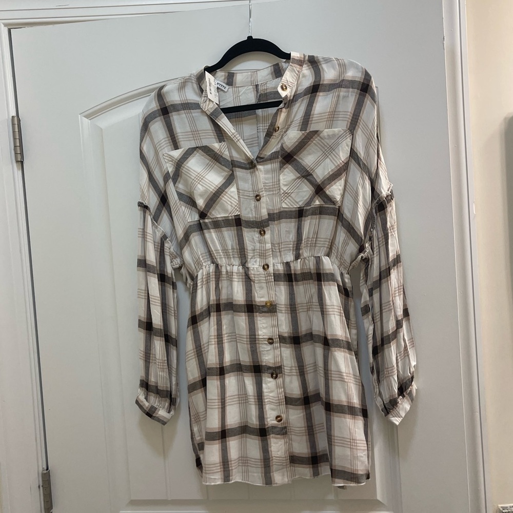 Plaid mini dress